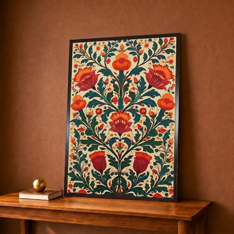 Ottoman Bloom Canvas Wall Painting