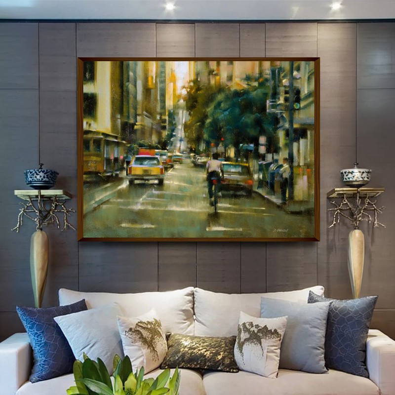 Ciclovia Canvas Wall Painting