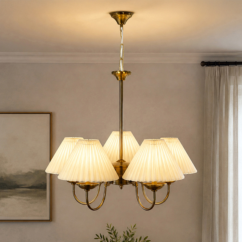 Eloria Metal Chandelier - Ivory
