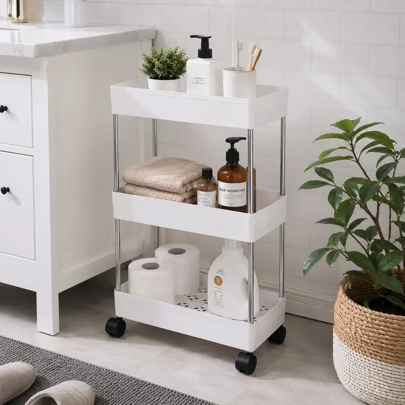 Flexi 3 Tier Freestanding Racks - White