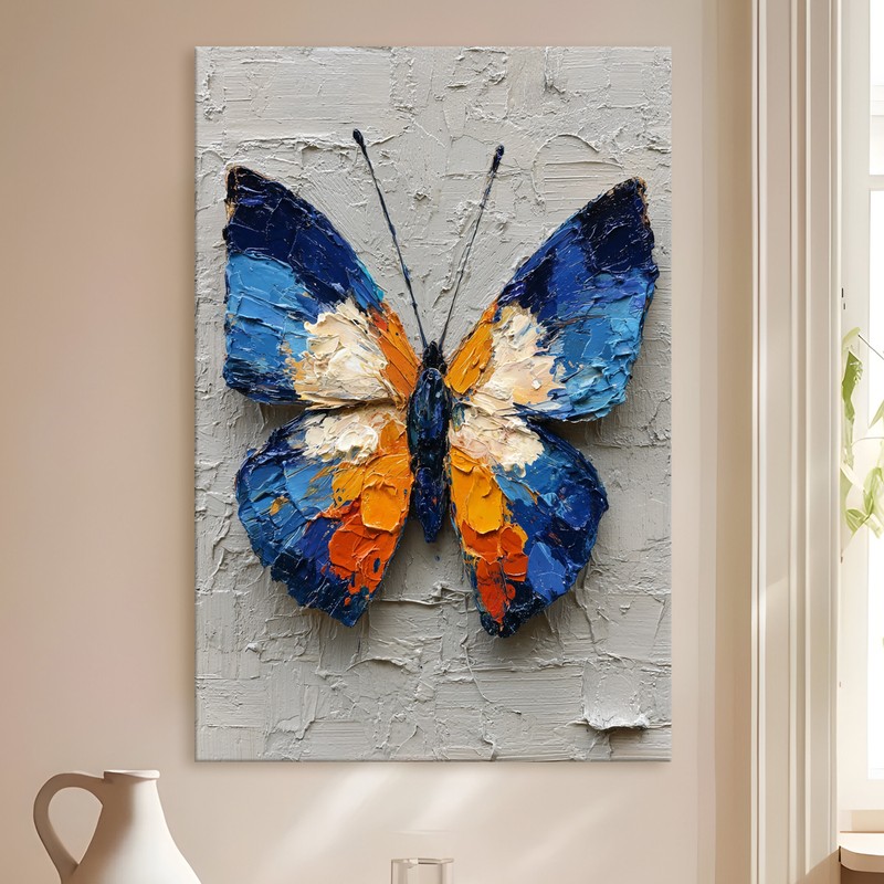 Prismatic Wings Gallery Wrapped Canvas Wall Painting