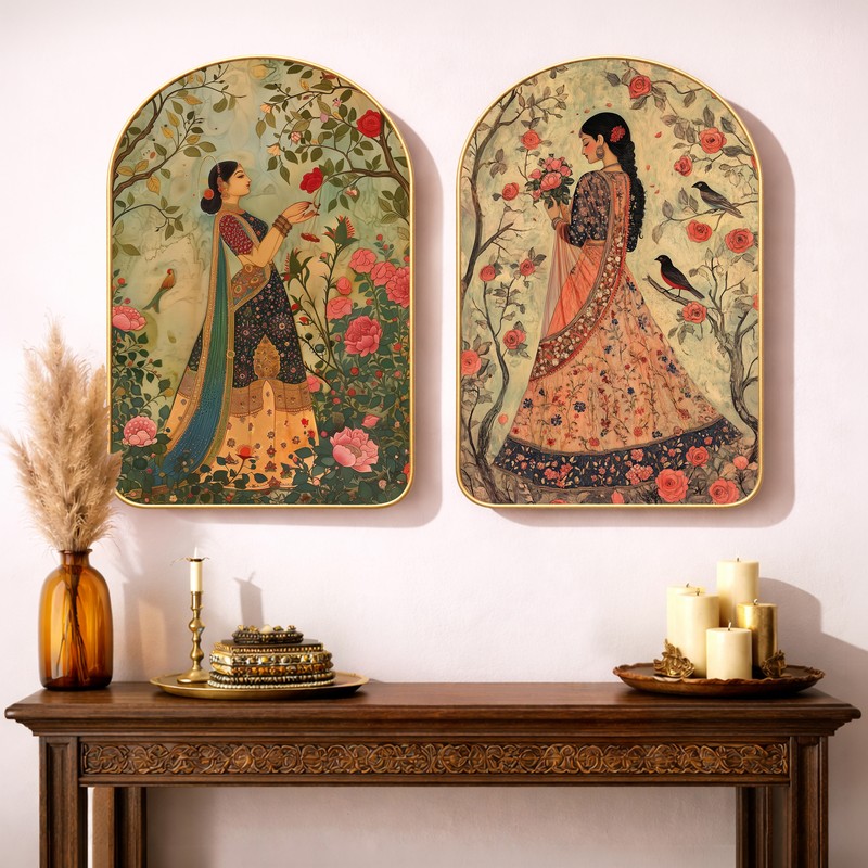 Blossoms Through Wall Art - Set of Two