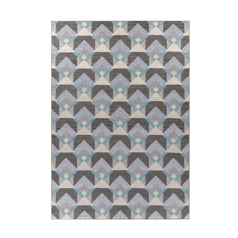 Jaipur Rugs Tectiform Hand Woven Carpet - Blue, Beige - 6 x 9 ft