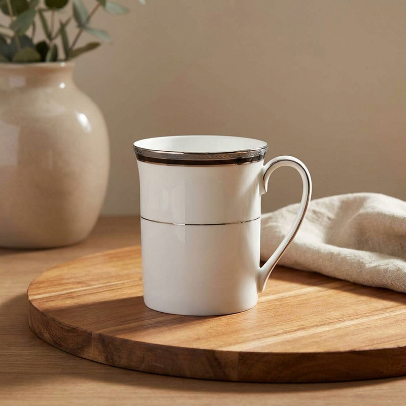 Noritake Slateband Porcelain Coffee Mug - 360 mL - 360 mL