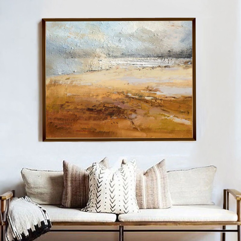 Azure Afterglow Canvas Wall Painting