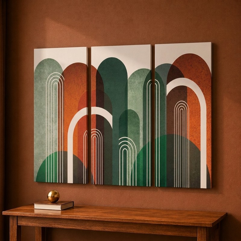 Retro Arches Canvas Wall Painting