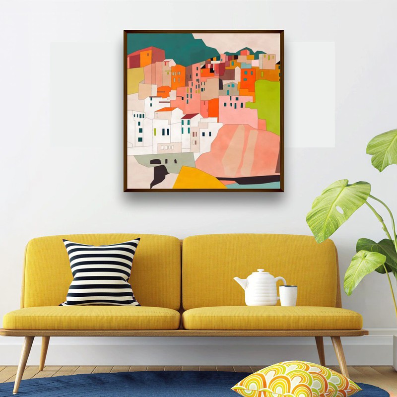 Hillside Harmony Canvas Wall Painting