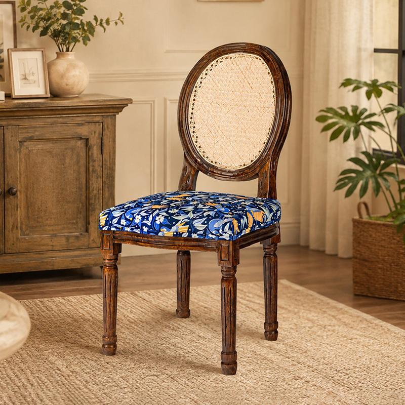 Whimsy Seat Acacia Wood Accent Chair