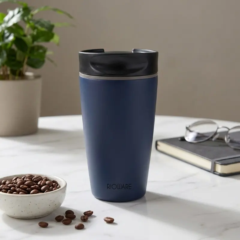 Rioware Voyager Inslulated Stainless Steel Tumbler (Blue) - 350 mL