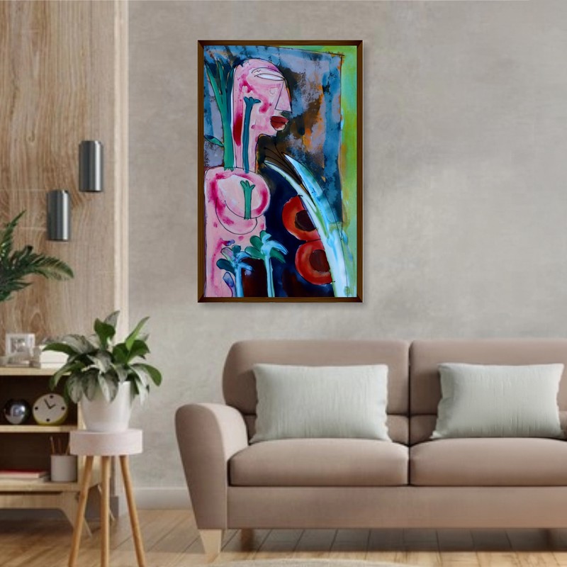 Visage Canvas Wall Painting
