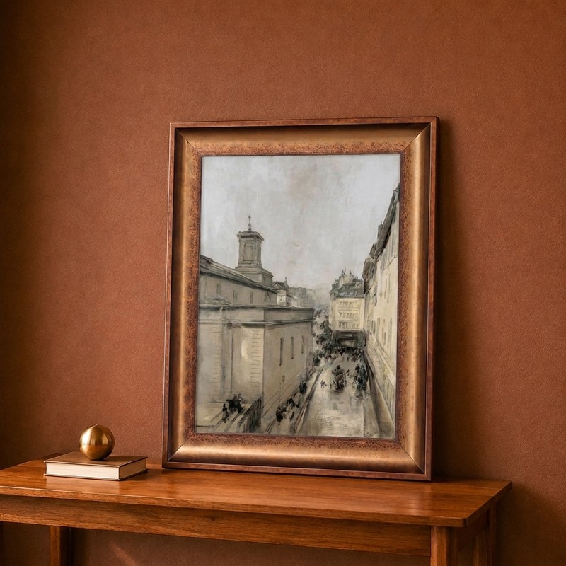 Parisian Street Canvas Wall Painting