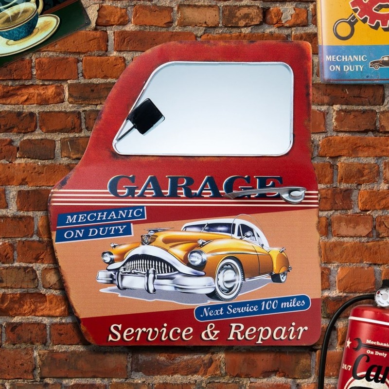 Mechanic On Duty Metal Wall Accent