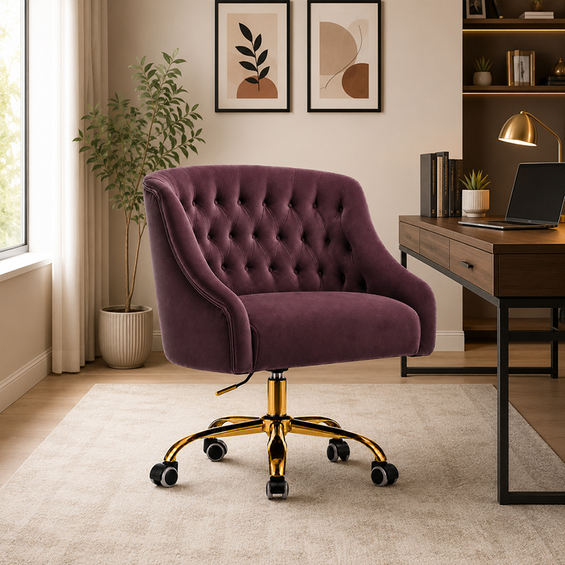 Tavian Comfort Office Chair - Purple