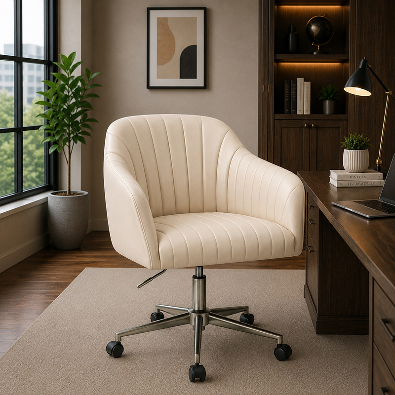Lorcan Comfort Office Chair - Beige