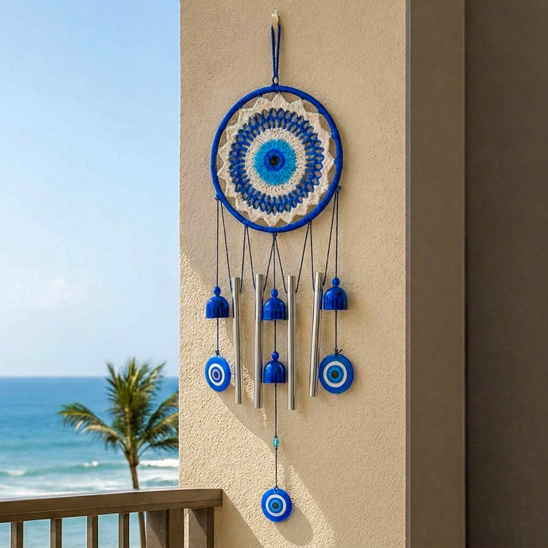Mystic Nazar Metal & Stone Windchimes