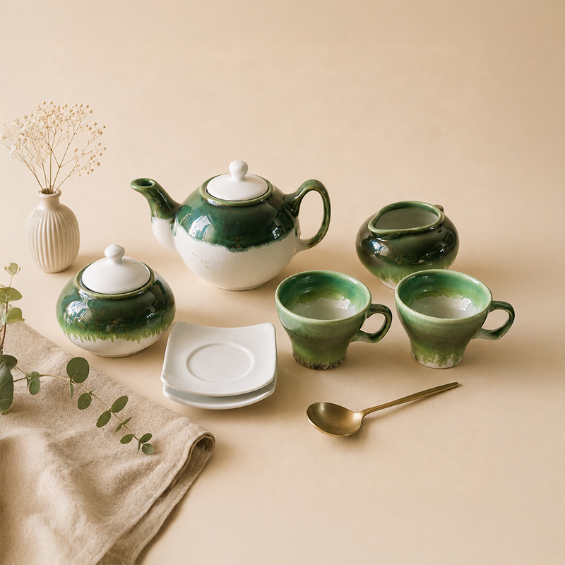 Green & White
