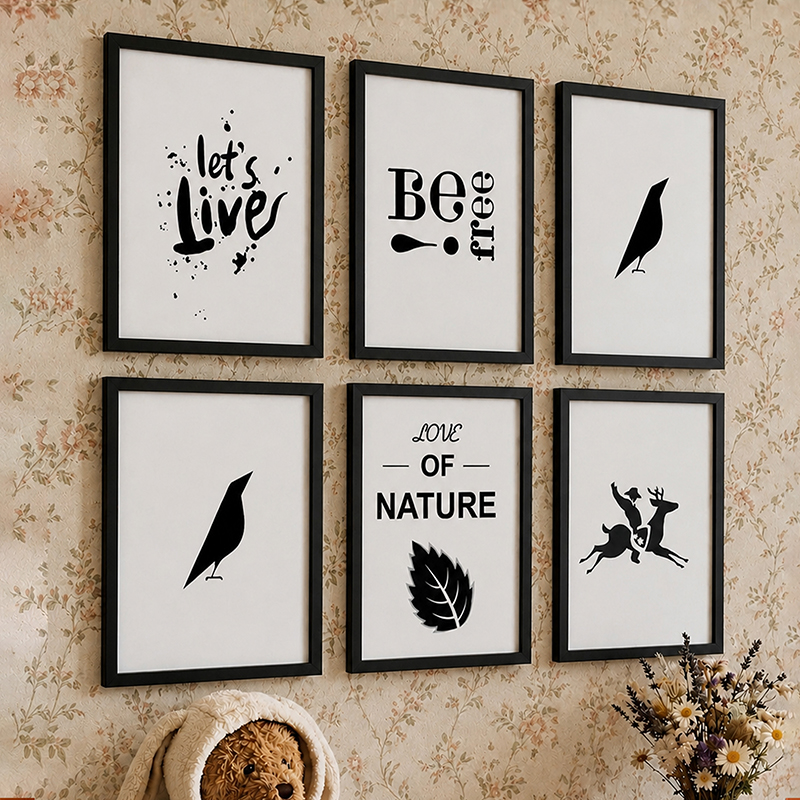 Back To Nature Framed Art Print - Set Of Six - 17x13x1 inch