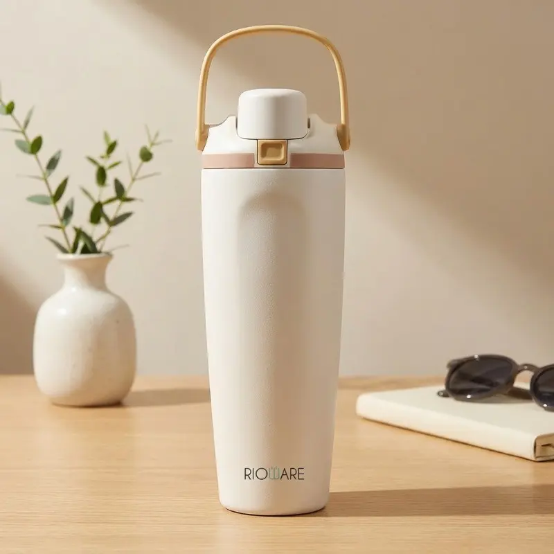 Rioware Novae Inslulated Stainless Steel Tumbler (900 mL) - White