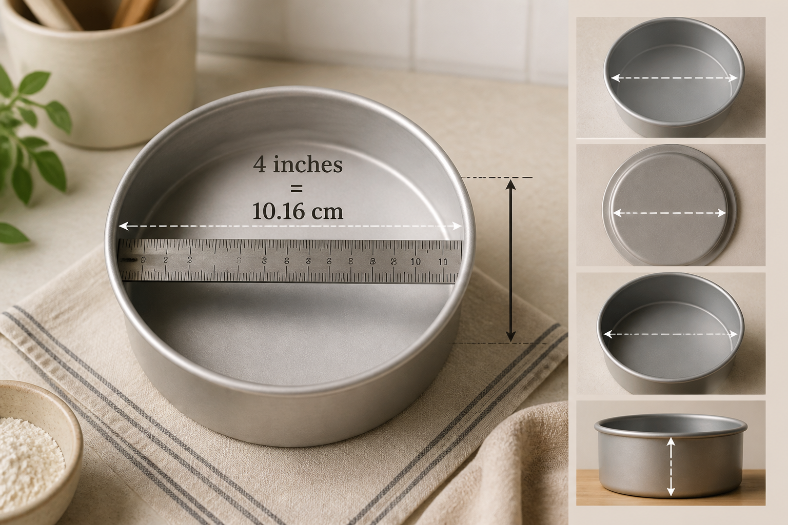 4 inch cake tin in cm: The 10.16 cm Conversion Guide