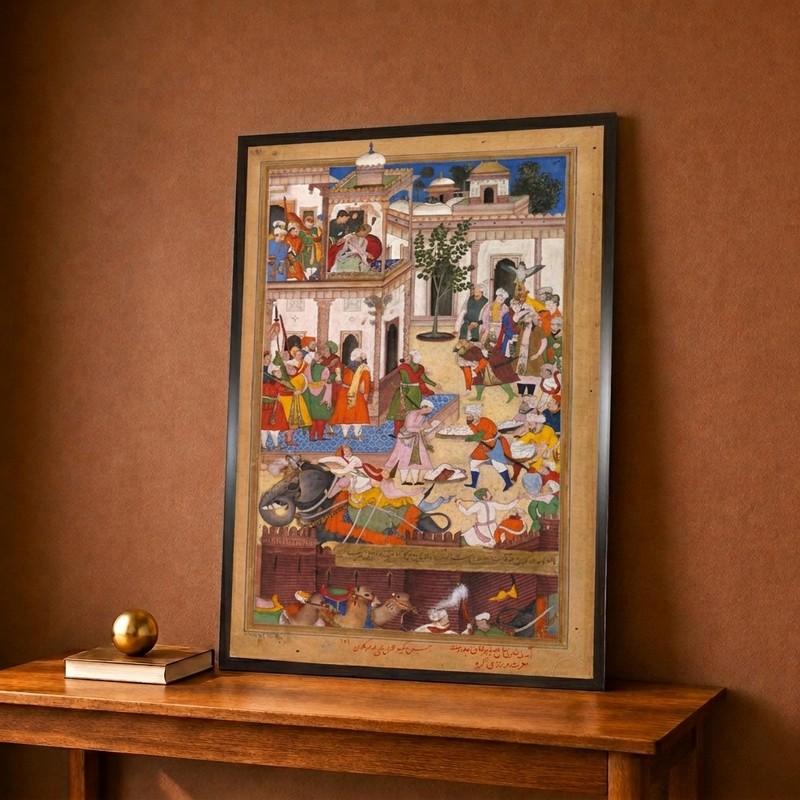 Historic Palace Battle Canvas Wall Painting