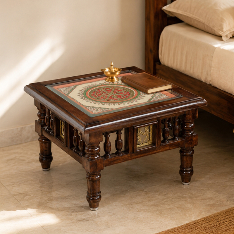 Mana Teak Wood Side Table