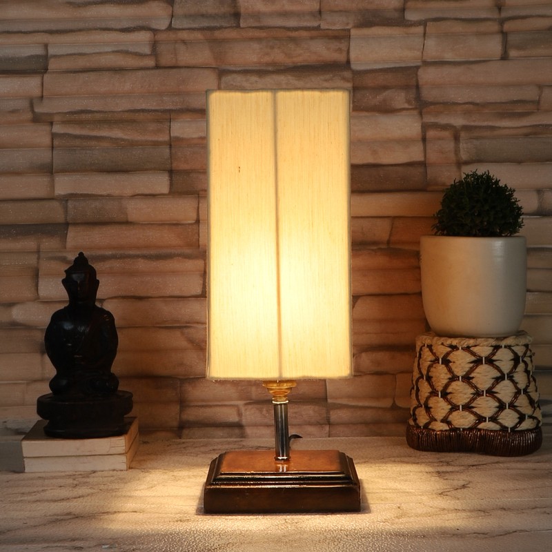 Lucent Wooden Table Lamp - Beige