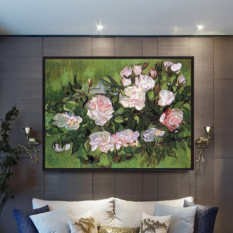 Bouquet of Blush Peonies Canvas Wall Painting With Frame - Small