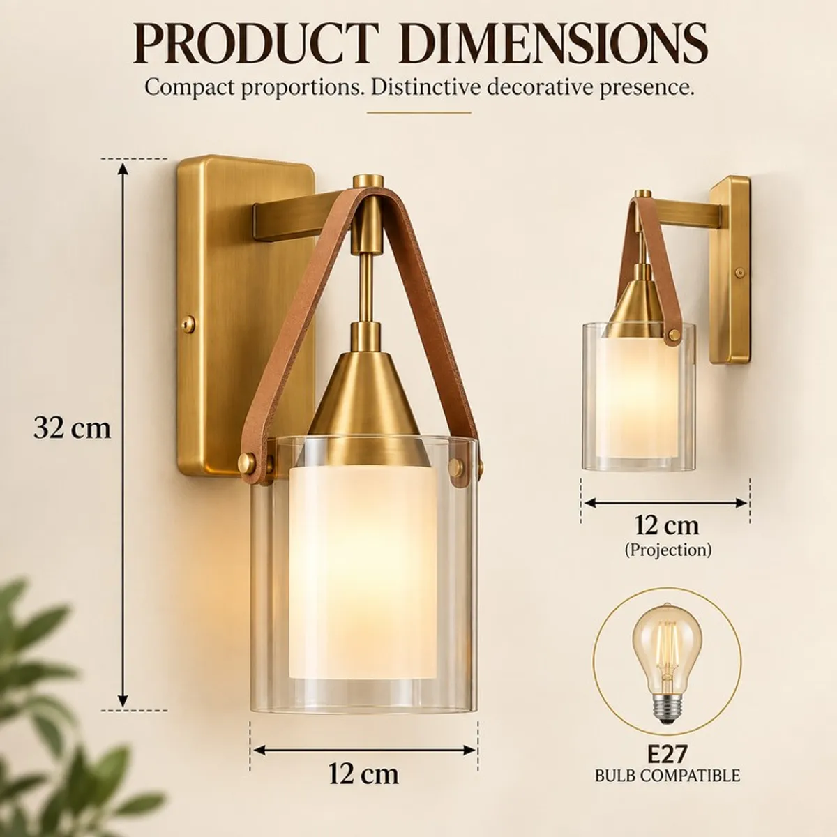 Brio Glass Wall Lamp