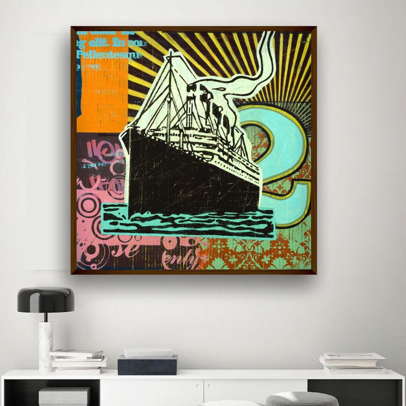 Steamliner Canvas Wall Painting
