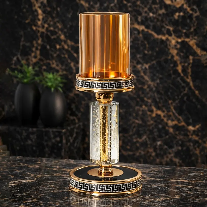 Veloura Metal Candle Holder - Medium