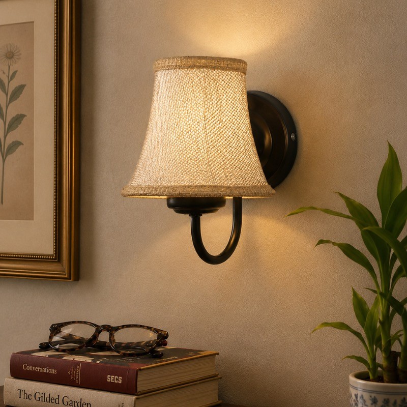 Calyra Jute Wall Lamp - Beige
