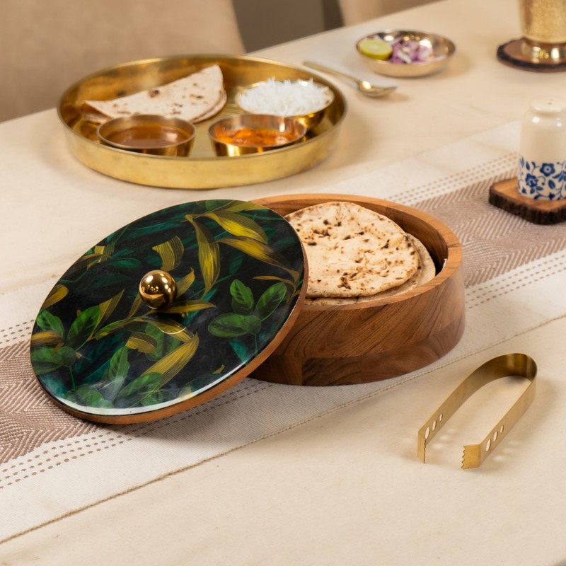 Chapati Haven Wooden Roti Box - 1500 mL - 1500 mL