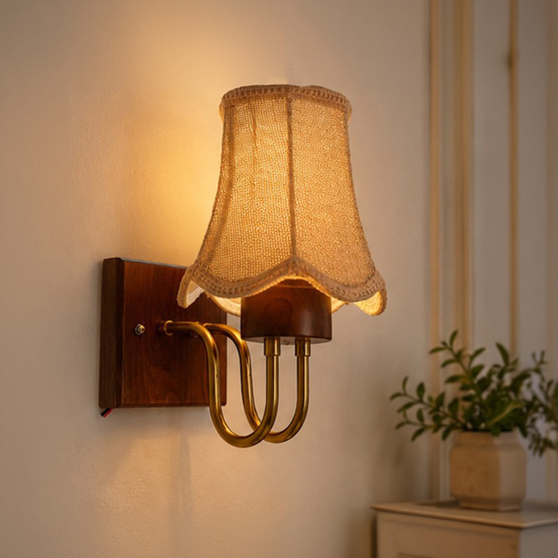 Lunara Poise Jute Wall Lamp - Beige