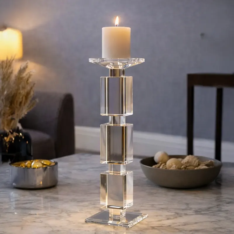 Pavilion Crystal Candle Holder - Medium