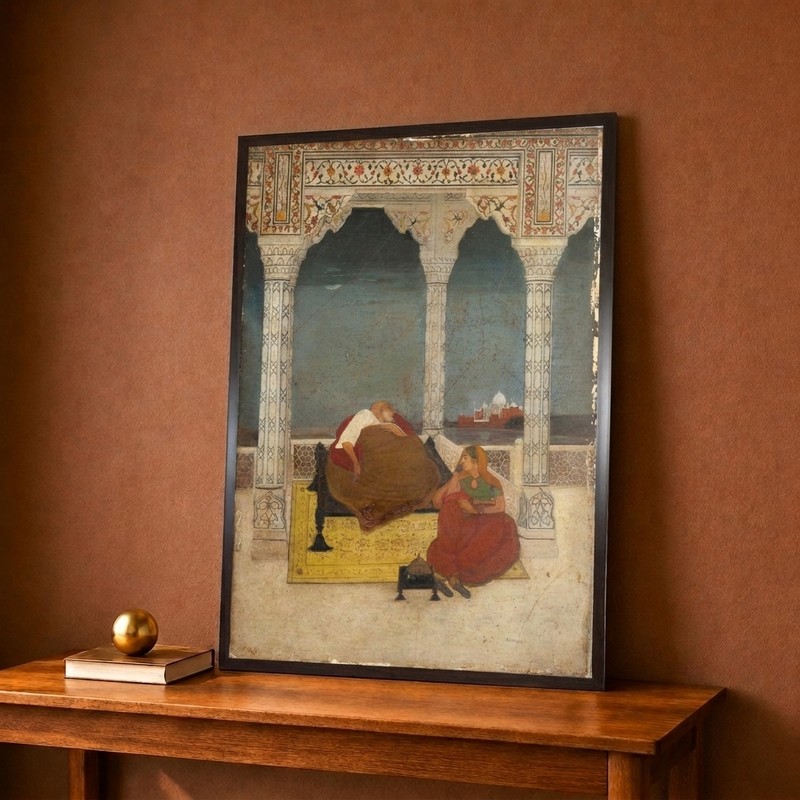 Moonlit Palace Romance Canvas Wall Painting