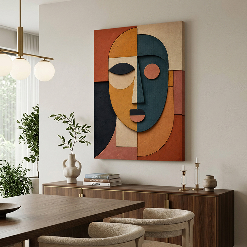 Faces in Balance Canvas Wall Painting - Small
