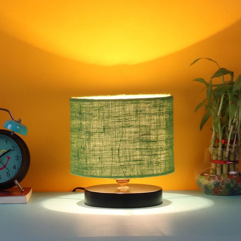 Viriditas Wooden Table Lamp - Green