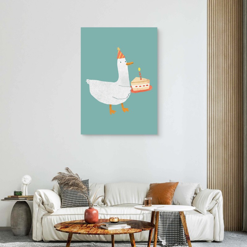 Sailor Goose Canvas Wall Painting - Small