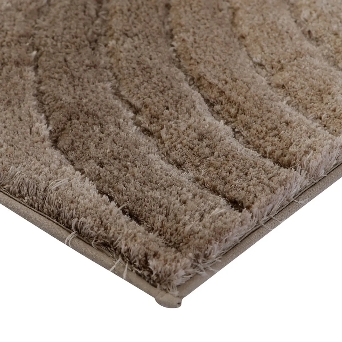 Close-up of the plush textured surface and ombre bands