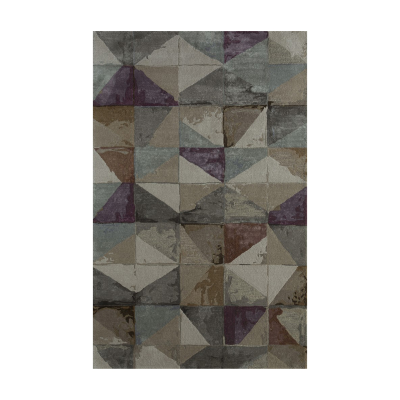 Jaipur Rugs Simplex Hand Tufted Carpet - Grey, Purple - 5 x 8 ft