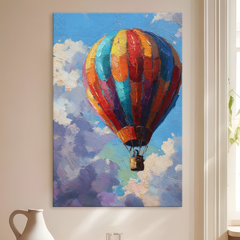Painted Balloon Gallery Wrapped Canvas Wall Painting