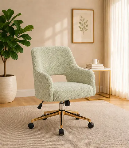 Neem Wood · Plywood · Boucle Fabric