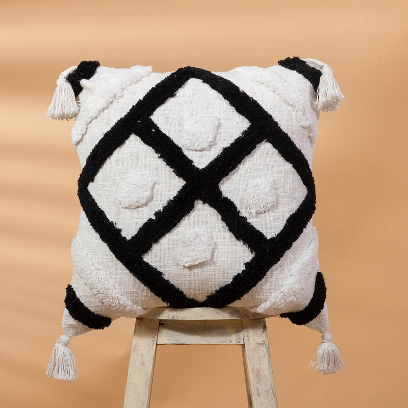 Inknit II Tufted Cushion Cover - 18 x 18 Inches