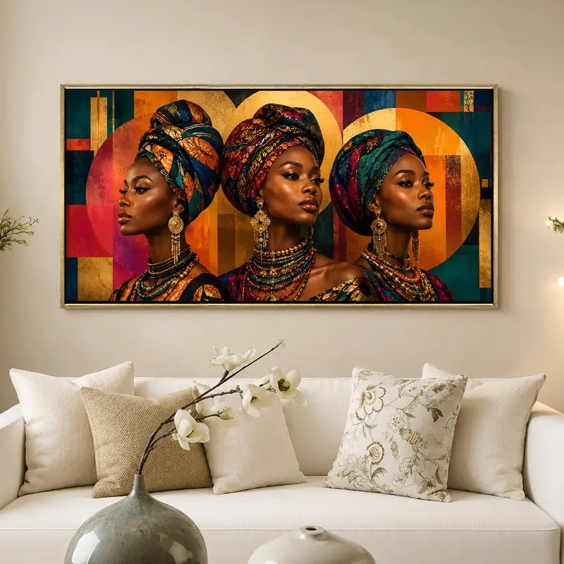 Crowned in Culture Canvas Wall Art With Frame - 380 GSM
