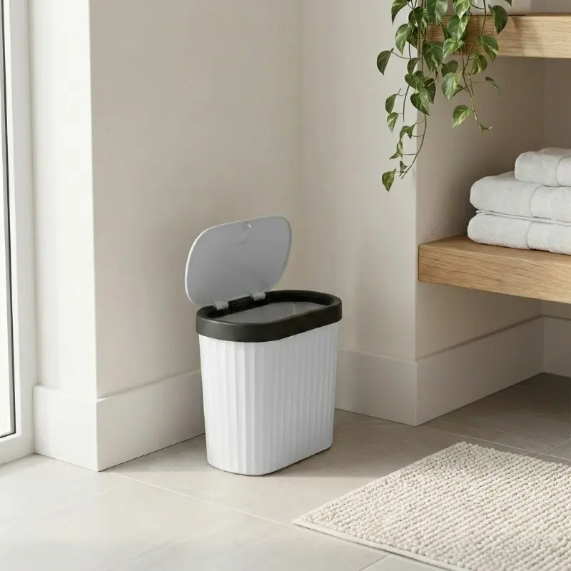 Urban Oak Dustbin - Grey