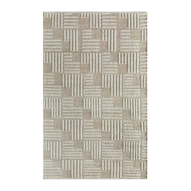 Jaipur Rugs Caisson Hand Woven Carpet - Beige, Cream - 5 x 8 ft