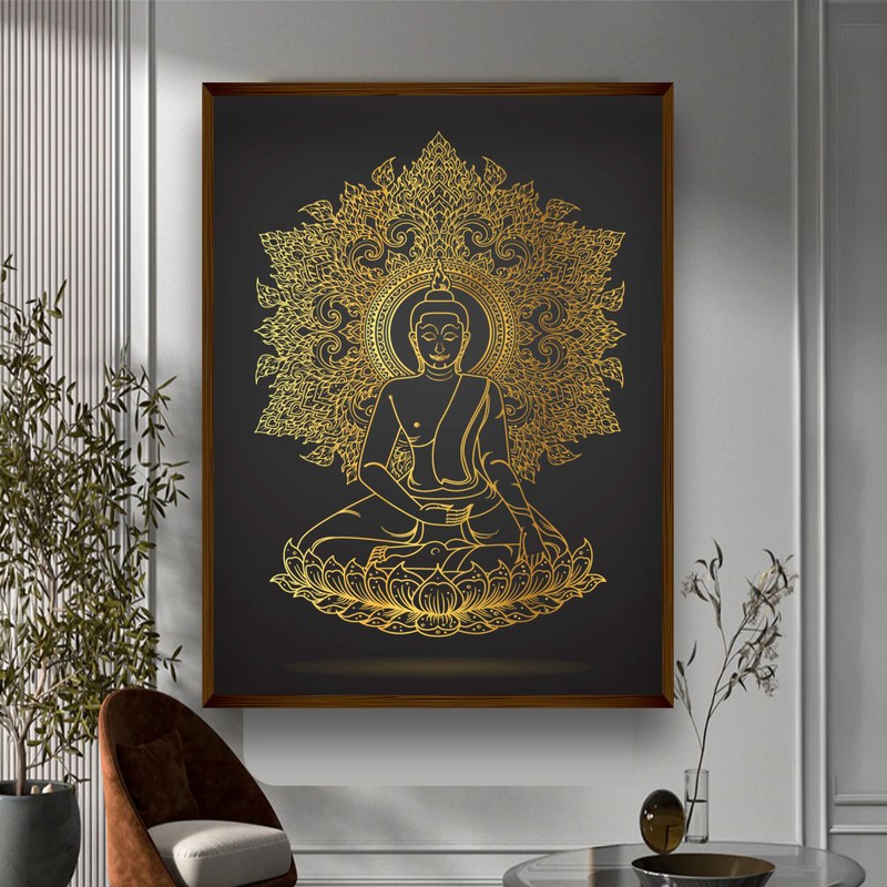 Kanakaprabha Buddha Canvas Wall Painting