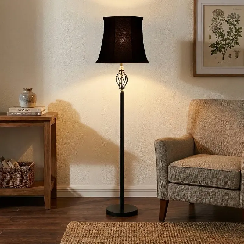 Midnight Bell Cotton Floor Lamp