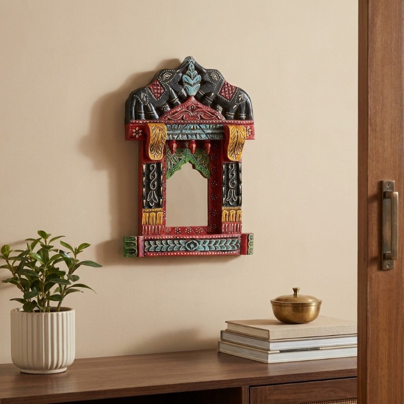 Vintage Haveli Wood Wall Accents