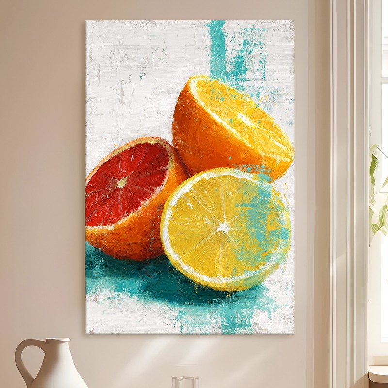 Blood Orange Gallery Wrapped Canvas Wall Painting